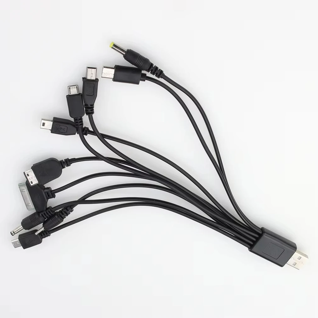 300pcs 10 in 1 Universal Multifunction Charging USB Data Cable Mobile Phone Charger Cord for Sony Samsung Tablet