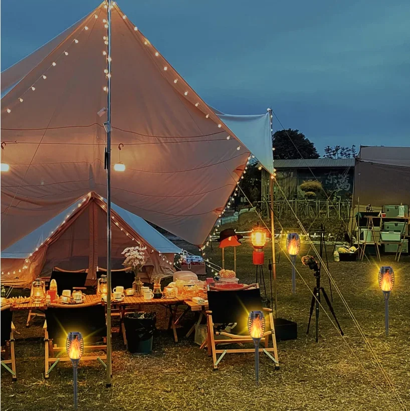 Outdoor Solar Torch Flame Lights with Flickering Flame Waterproof Solar for Pathway Landscape Garden Yard Lawn Driveway Decor