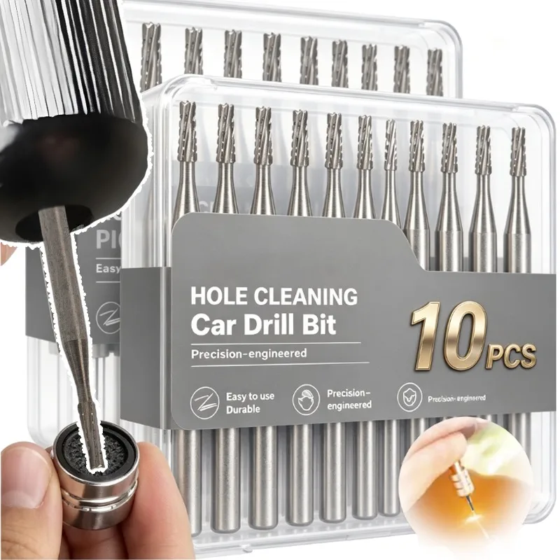 1-10pcs Car Windshield Repair Drill Bit Glass Drill Bit Easy To Install Durable Tungsten Steel Drill Bit 1mm Car Repair Parts