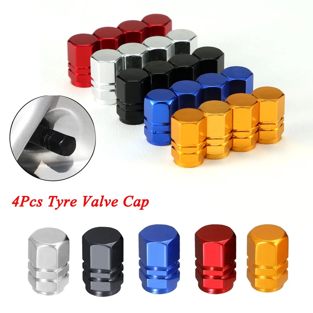 DSYCAR 4Pcs/lot Universal Car Moto Bike Tire Wheel Valve Cap Dust Covers Car Styling for Fiat Audi Ford Bmw Car VW Opel Mazda