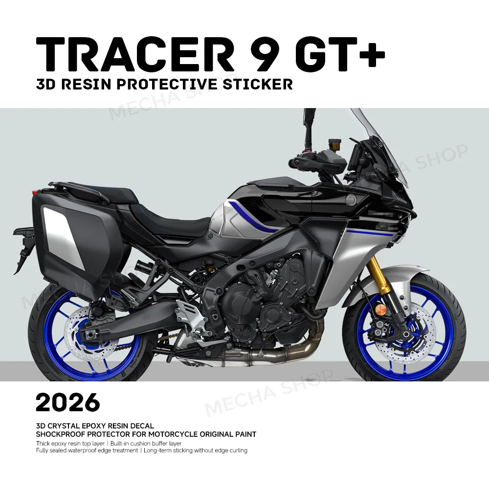 Kit d'autocollants 3D pour réservoir, pour Tracer 9 GT Icon Performance 2025–2026