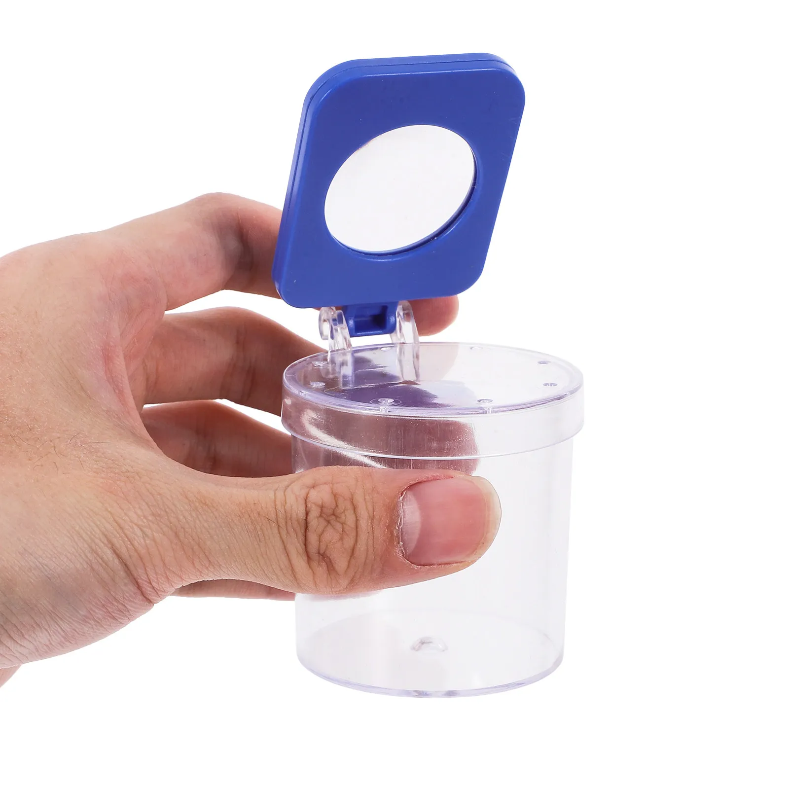 8Pcs Kids Outdoor Insect Observation Box Transparent Flip Top Bug Magnifier Box Portable Nature Exploration Science Learning