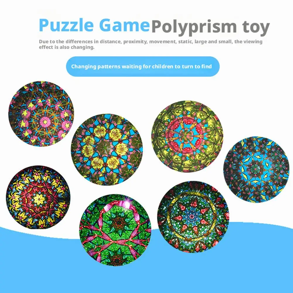 Rotierendes Kaleidoskop-Spielzeug, 1 Stück, Kaleidoskope, Rotation, farbige Welt, interaktives logisches Kaleidoskop für Kinder (zufällige Farbe)