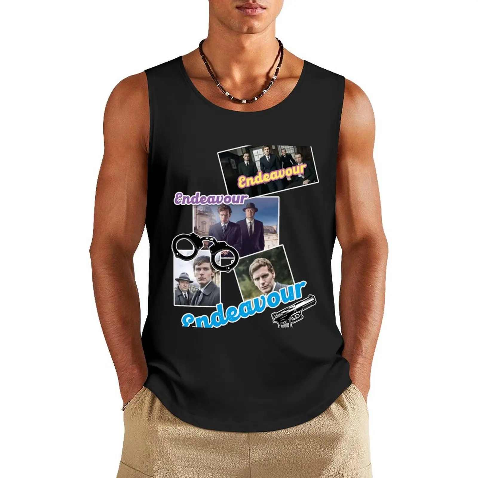 

Endeavour, series Tank Top cotton t-shirts man gym wear men