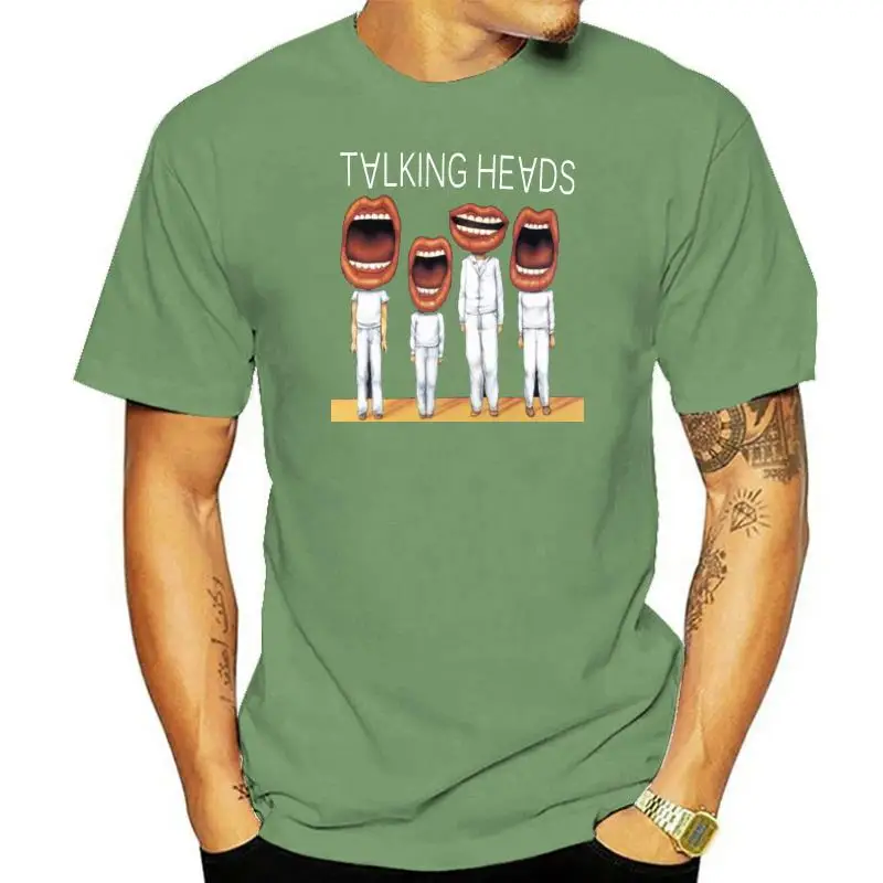 

New Popular THE TALKING HEADS Mens Black T-Shirt S-3XL