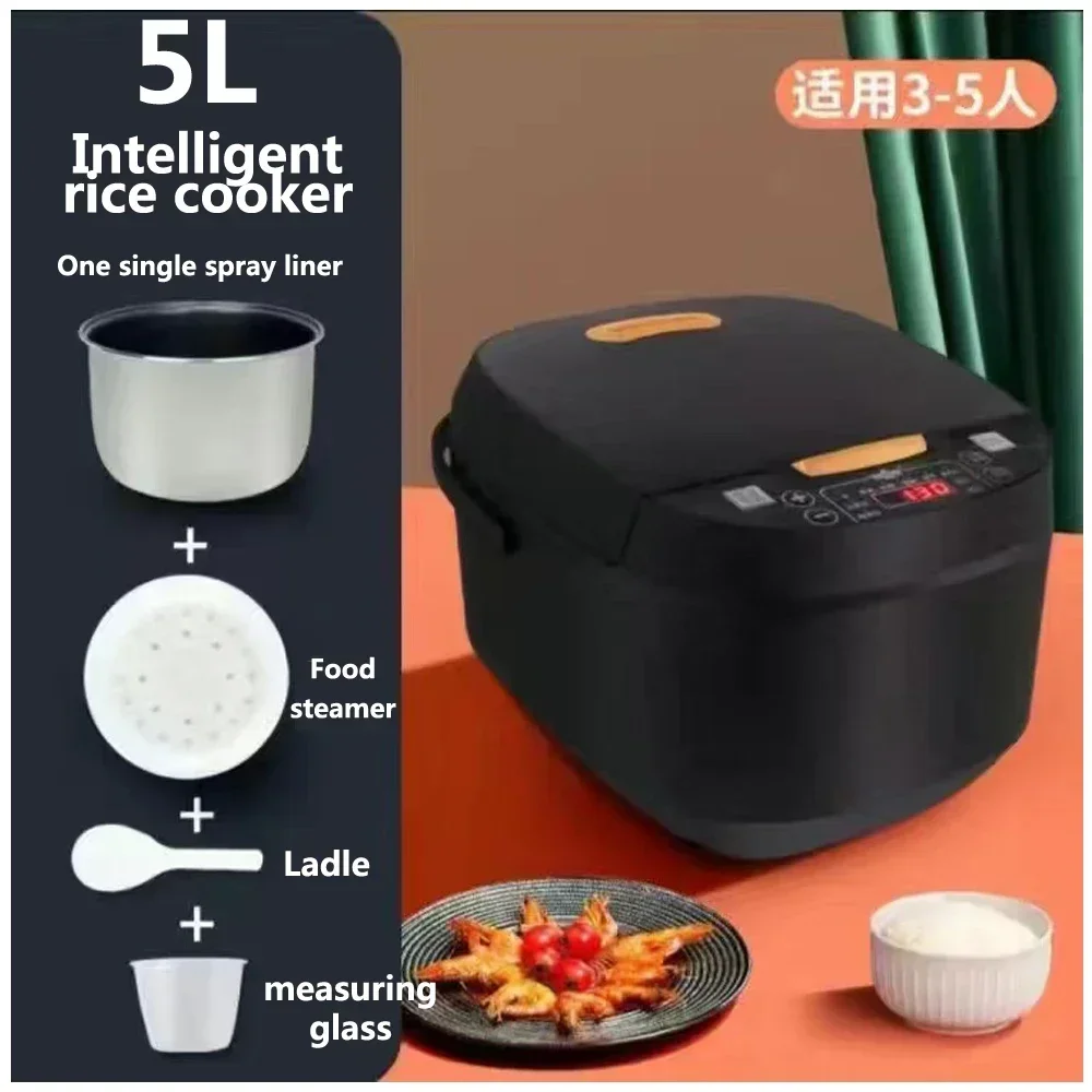 5L Household intelligent electric rice cooker Multifunctional electric rice cooker large capacity 2-8 people reservation cooking