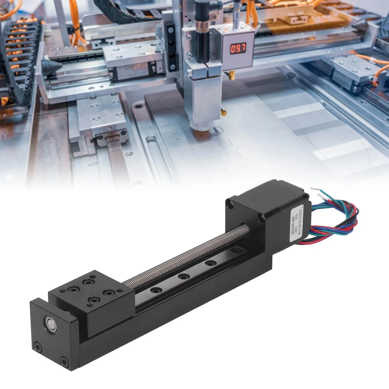 100mm Stroke Linear Slide Sliding Table 28 Stepper Motor High Accuracy Single Rail Linear Motion Stage X Y Z Axes