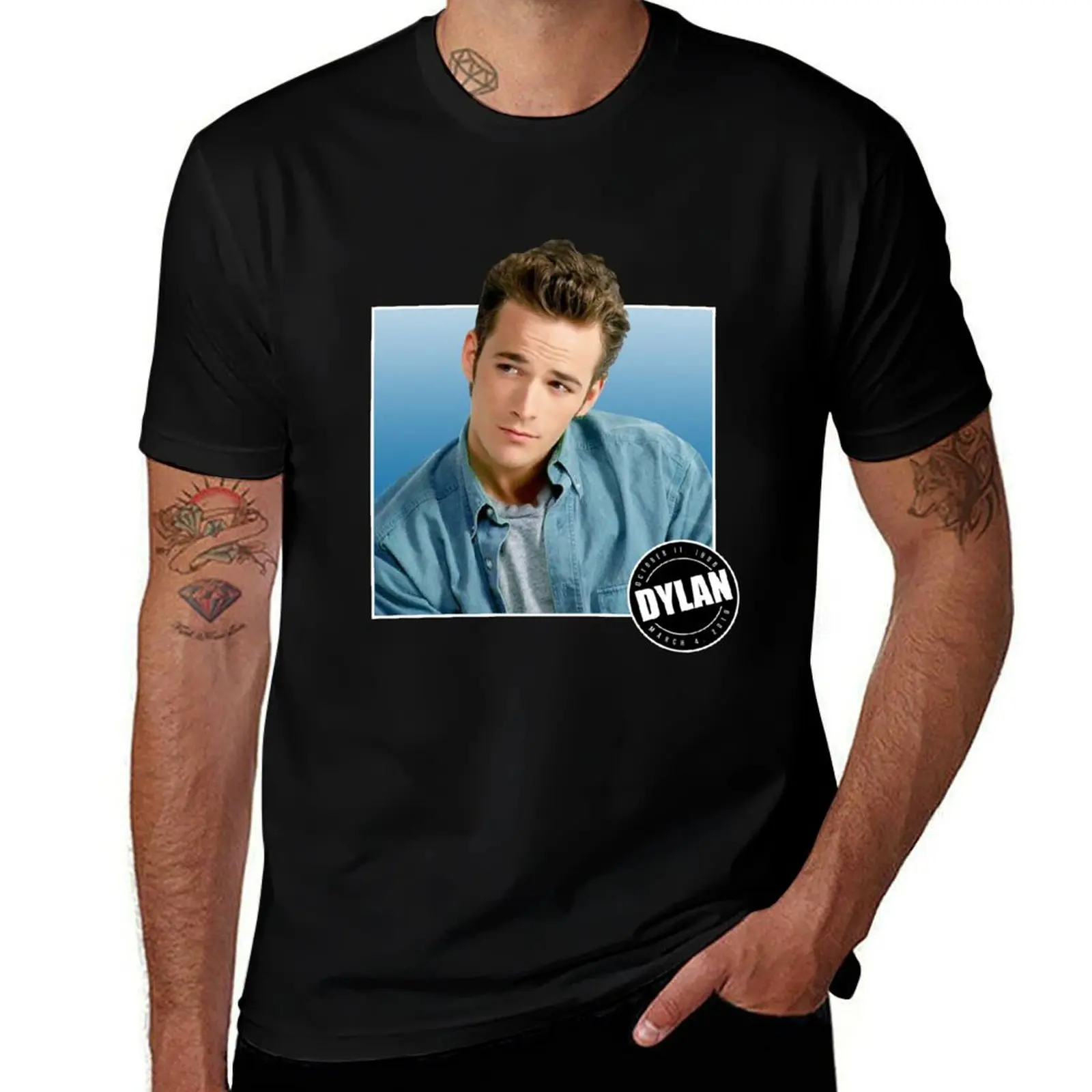 

LUKE PERRY RIP TRIBUTE T-Shirt t shirts for man graphic tees man t shirt graphic cotton tshirt 100% T-shirt