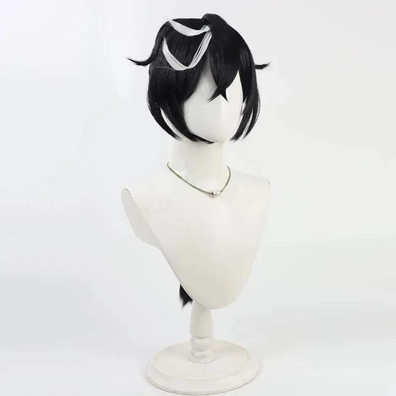 2025 aaa 게임 우마무스메: 프리티 더비 카츠라기 에이스 코스프레 가발 포니테일 헤드웨어 블랙 컬리 헤어 여성 소녀용 NEW 아이돌 역할 놀이