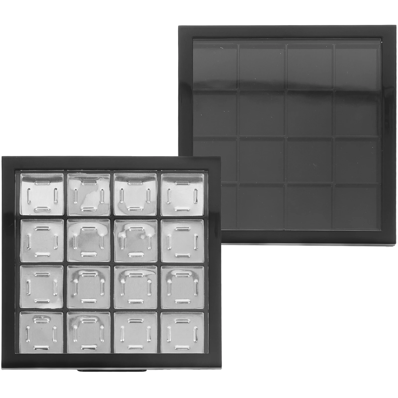 

2pcs 16Cells Eyeshadow Box Refillable Empty Storage Case DIY Lipstick Blusher Plate Cosmetics Organizer Container