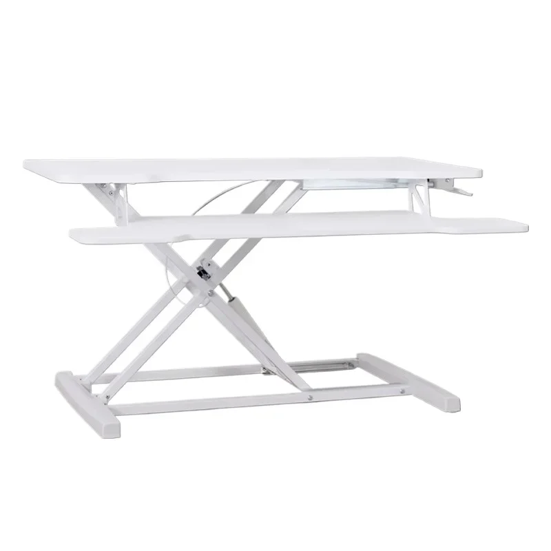 The highest quality office folding height adjustable standing desk desktop ergonomic sitting workstation desk laptop conversion