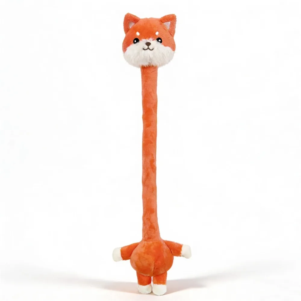 

Funny Design Long Neck Cat Plush Keychain Cute Style 40CM Sheep Bag Pendant White Color Creative Gift Schnauzer Plush Pendant