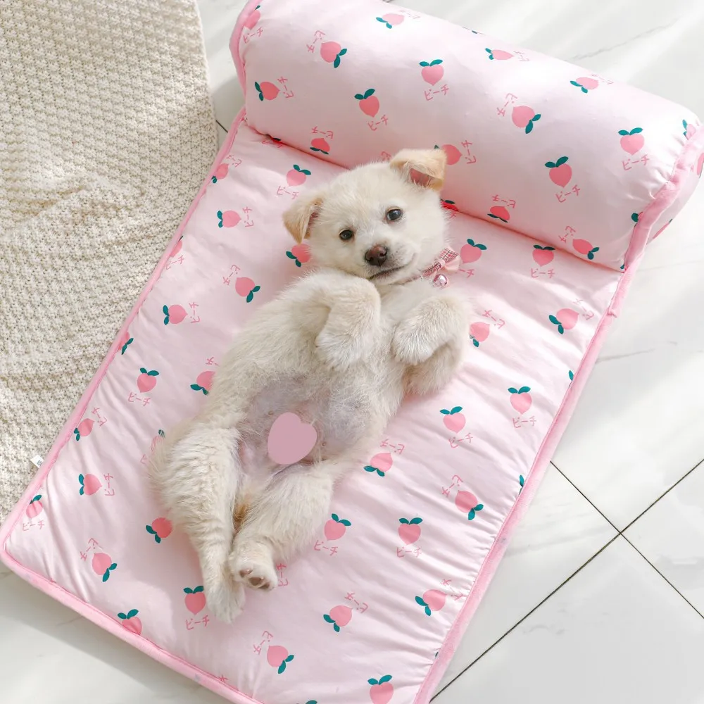 

Pet Cooling Mat Dog Cat Sleeping Pad Cool Ice Silk Moisture-proof Mattress Cushion Summer Small Animal Cold Bed 2 sizes