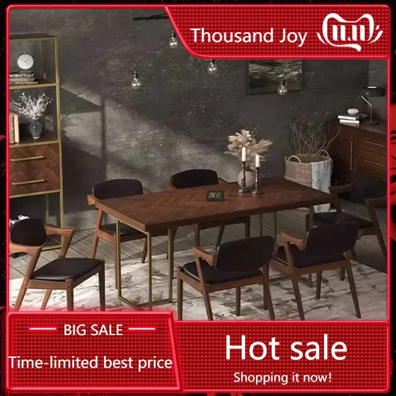 Unique Kitchen Dining Table Chairs Rectangular Nordic Living Room Tables Restaurant Modern Big Mesas De Jantar Home Furniture