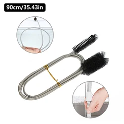 Pipe Cleaning Brush Long Cleaning Brush Refrigerator Cleaning Sink Dredging Kitchen Drain Flexible Cleaner Clog Plug Hole Remove