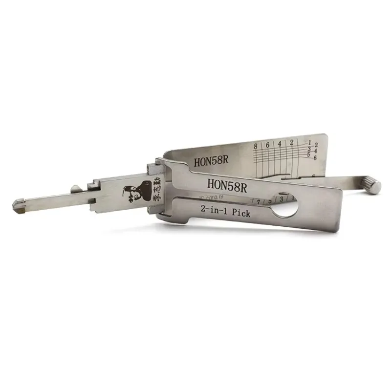 

Hot Sale Wholesale Topbest NEW HON58R 2 in 1 Auto Pick and Decoder Pick Tools for Lishi Professional smith Tools