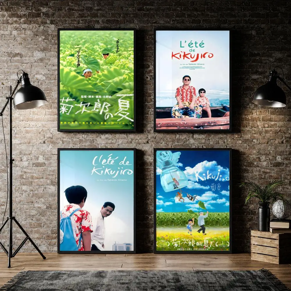 Healing Film K-Kikujiros S-Summer Poster Pvc HD Peel and Stick Modern poster Home Office Living Room Dining Room Wall Decor