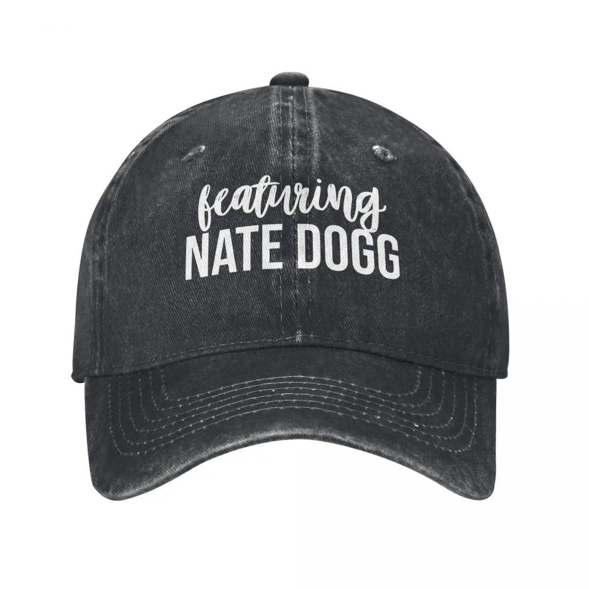

Nate Dogg G Funk White Text demin Шляпа дальнобойщика Легкая летняя шляпа Женская бейсболка