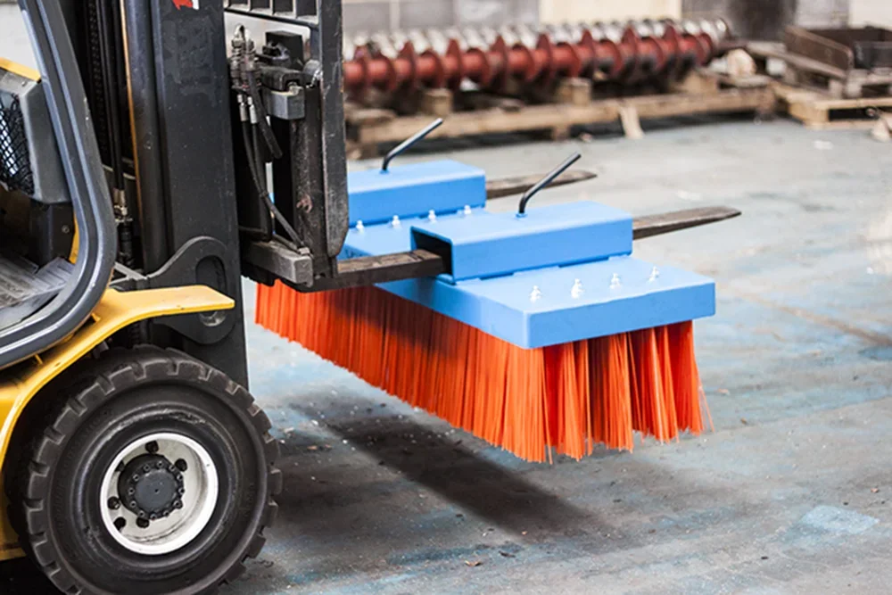 Forklift Yard Sweeper Cleaning Brush