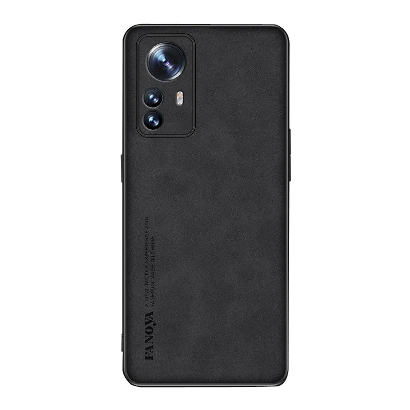 Funda de teléfono móvil de piel sintética hecha por el hombre, cubierta de silicona de Superficie suave para XIAOMI 11 12 12X Pro Max Ultra