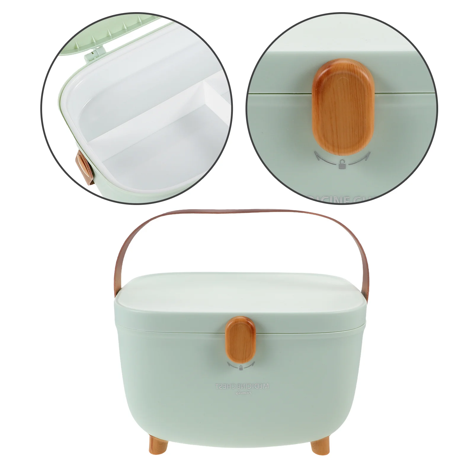 Large Capacity Medicine Storage Box Multi-Layer Medical Organizer Portable Medicine Box with Removable Tray Household Use