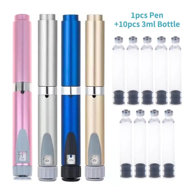 Refillable 3ml Empty Cassette Bottle for Insulin Cartridges 5/10pcs  Medical Aesthetic Clinic Supplies