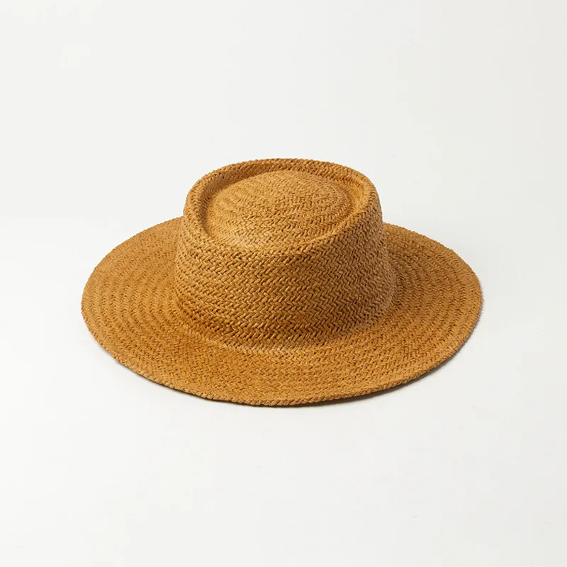 

X276 Light Board Paper Straw Hat Outdoor Shopping Travel Beach Hat Sunscreen Shade Straw Hat Tide Adult Panama Hat Jazz Caps