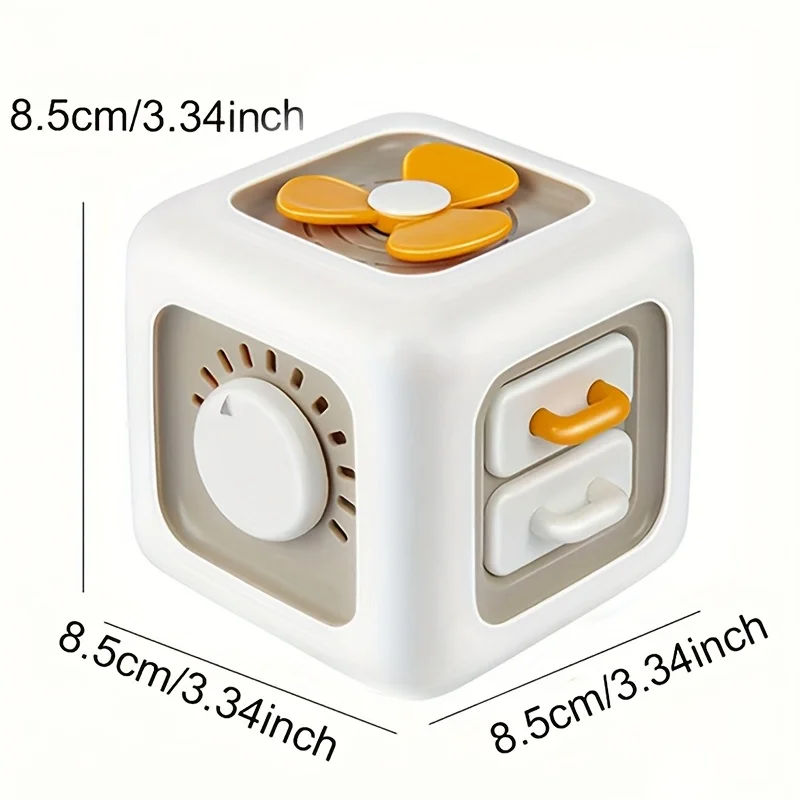 6 ด้าน Busy Box Interactive การเรียนรู้ของเล่นปุ่มสีสัน Levers สวิทช์สําหรับชายหญิงคริสต์มาสของขวัญทนทานขี้เล่น