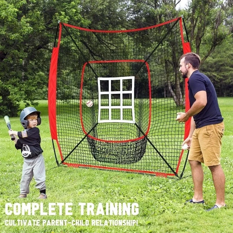 2.1X2.1m Baseball Training Net Softball Pitching Practice Net Indoor Outdoor Strike Net Team Building Props