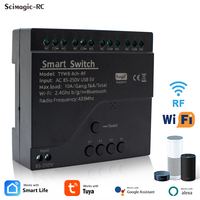 Tuya Wifi Wireless Smart Switch Relay Module AC85-250V Smartlife APP Remote Control RF 433MHz Work With Alexa Google Home