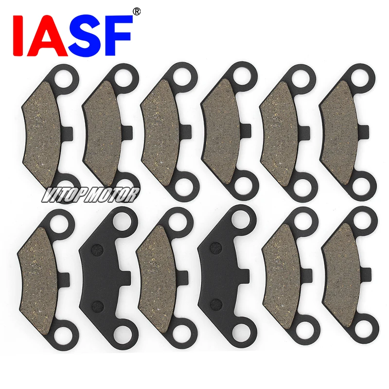 For CFMOTO CF500 CF600 X5 X6 X8 ATV UTV Buggy 4x4 Quad Bike 6 Pair 12Pcs Front Brake Pads