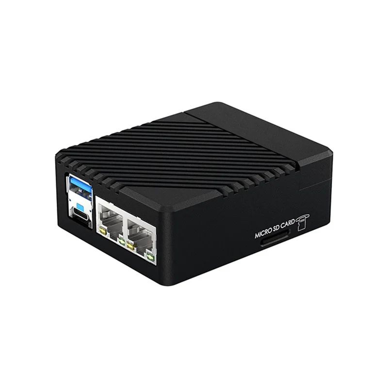 

High Quality-Compute Module 5 Mini Expansion Board With Dual Ethernet, Aluminum Case - US Plug, Model CM5-DUAL-ETH