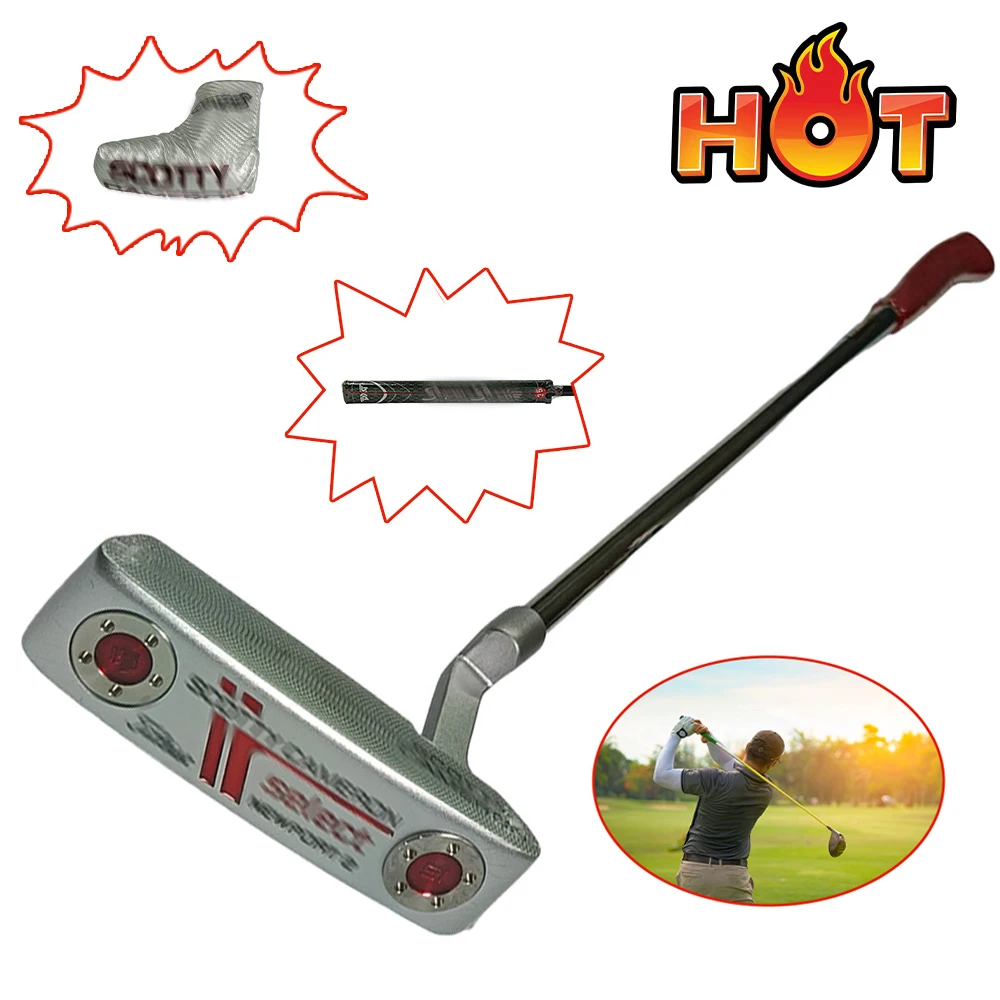 

Golf Pro-Style Straight Shaft Putter - Silver Golf Trainer, Heavy-Duty Putter,Right Handed,32/33/34/35/36 Inch,With Head Cover