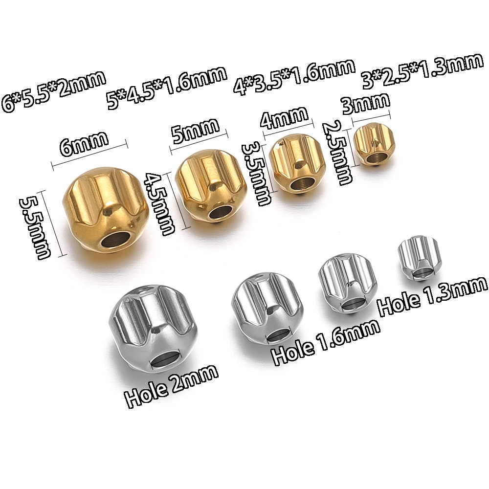 20 Stück Edelstahl-Zahnräder-Abstandshalter Lose Perlen für Armbänder, Halsketten, Ohrringe, Zubehör für die Schmuckherstellung, DIY-Schmuckzubehör – Detail 3
