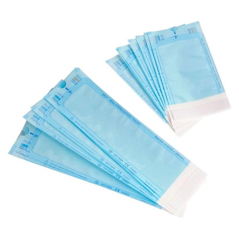 Dental Self-sealing Disinfection Pouches Disposable Waterproof Sterile Storage Bags for Dental Accessories Instrument Cleaning