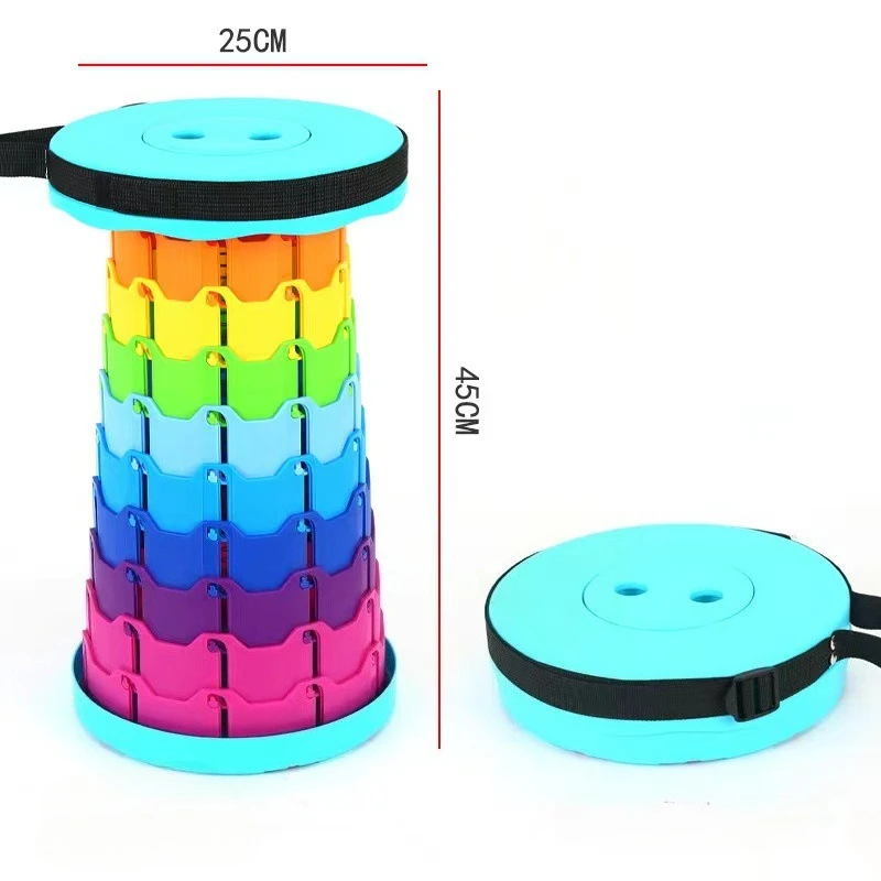 ポータブルプラスチック折りたたみ伸縮椅子軽量調節可能なスツール釣りビーチキャンプ用コンパクト屋外折りたたみシート