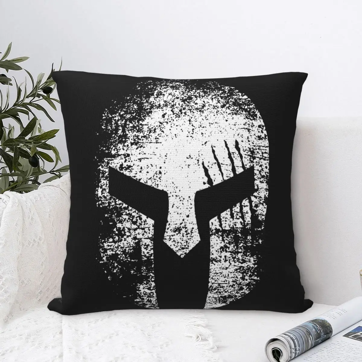 Spartan Sparta Warrior Pillowcase Polyester Cushion Cover Decorations Throw Pillow Case Cover Home Zippered 45X45cm