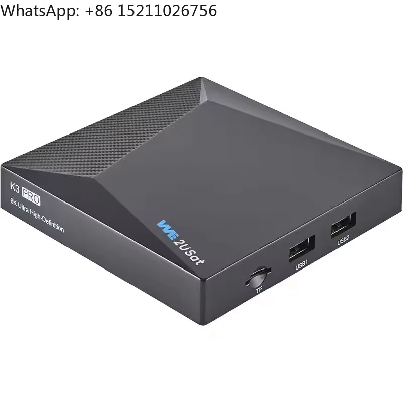 K3 Pro TV Box for USA Oscam Ccam Server Digital Media Player Watch Football Events Android 10 IPTV Box Satellite TV Receivers