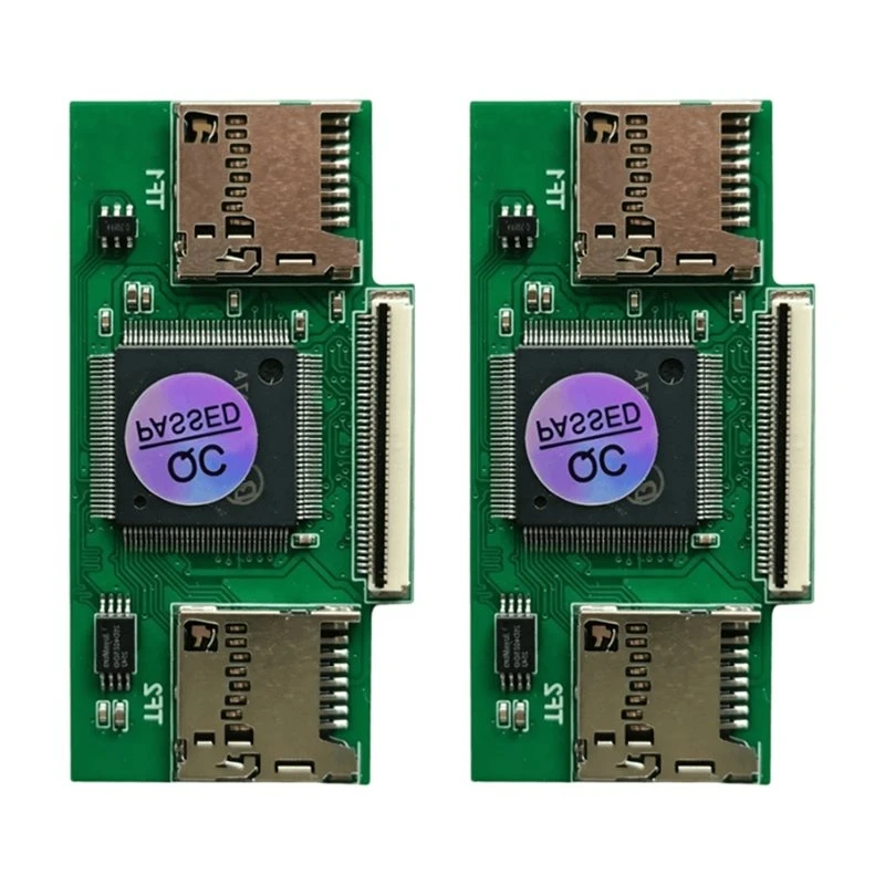 【A17Z】Dual TF Card To CE ZIF Adapter Converter Concurrent Upgraded Version For Ipod Industrial PC DVR Iflash Module