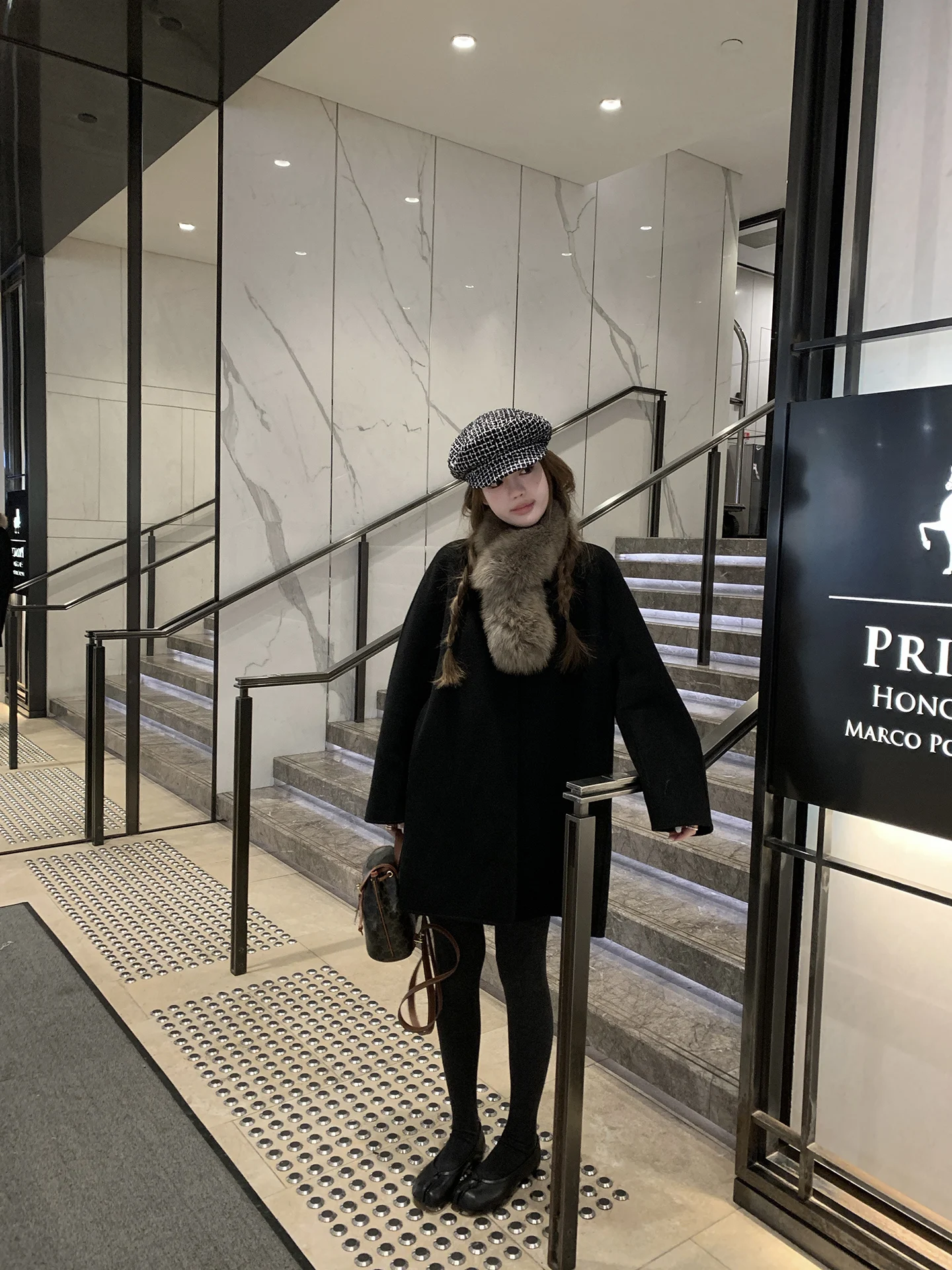 

Double-Sided Woolen Bla Coat YOYOZIZHI Commute Sle Loose Fit Korean Version Online Exclusive Spring Season Youth Women's ...