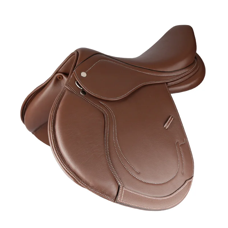 Sela, sela de couro, composto, pommel composto de couro, equitação