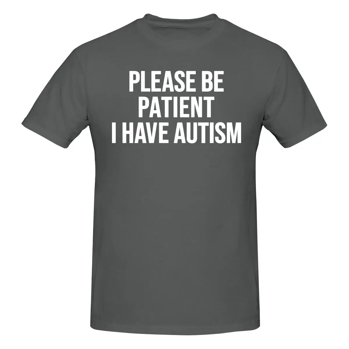 Funny Please Be Patient I Have Autism Men's T-shirt Printed Tops are loose and slim fit Women's T-shirts