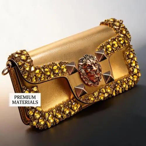

High-quality Retro women's bag, snap closure, crossbody chain bag, fashionable genuine leather ladies' bag, high-end product