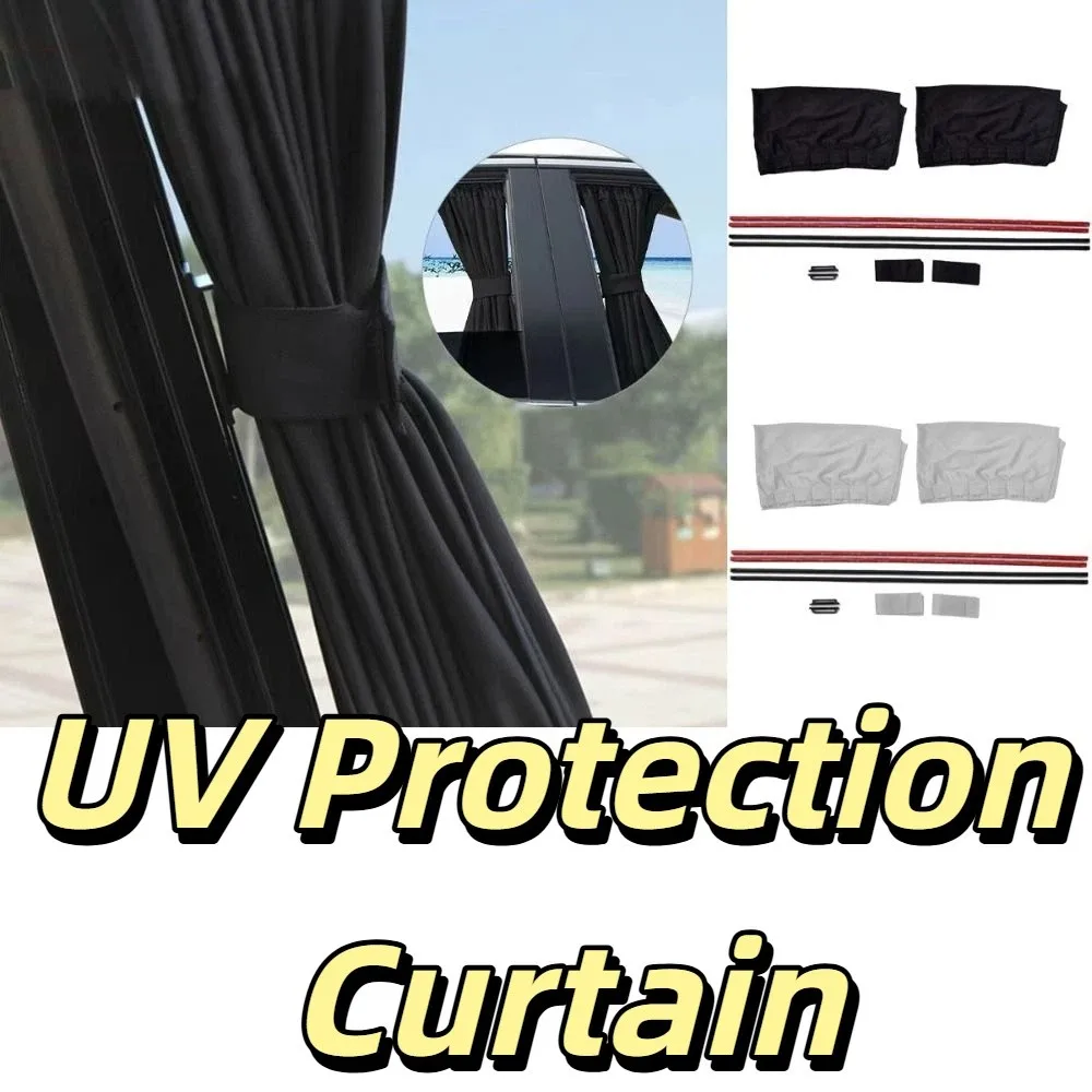 Foldable Design Car Privacy Curtain Easy Installation Sliding Curtain Window Shield Universal Fit Seat Shade Sun Shade Visor