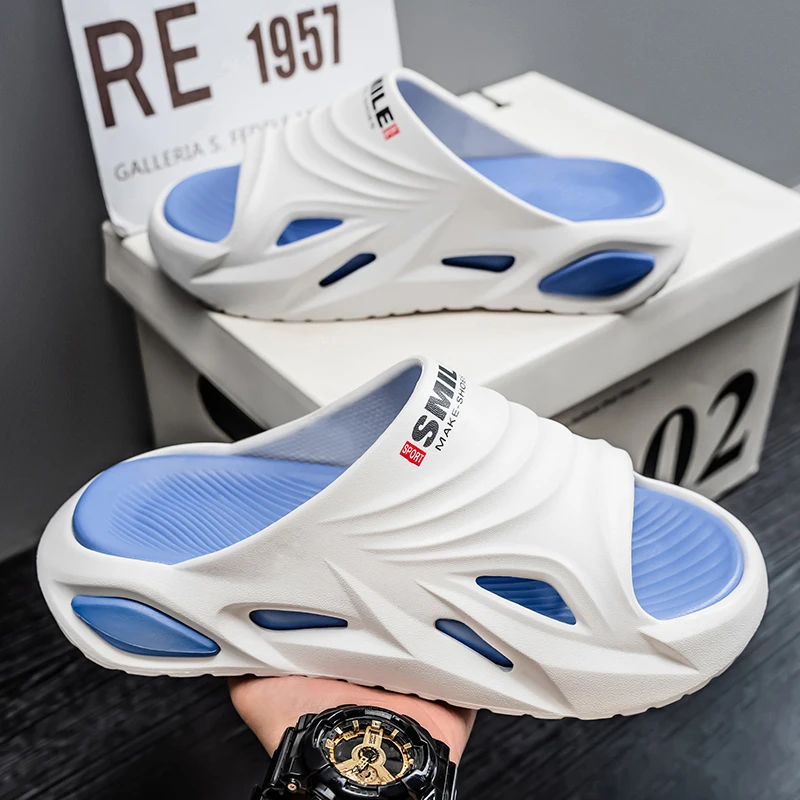 

2025 шлепанцы, сандалии из ЭВА на мягкой подошве, унисекс, мужские и женские семейные домашние и уличные прогулочные пляжные туфли, новые летние тапочки для мальчиков и девочек