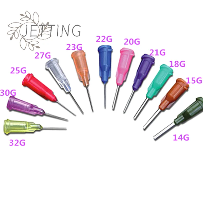 Hot 10Pcs/lot Dispensing Screw Needles Tip Solder Fluxes Dispensing Needle For Liquid Dispenser Syringe For Mixing Many Liquid