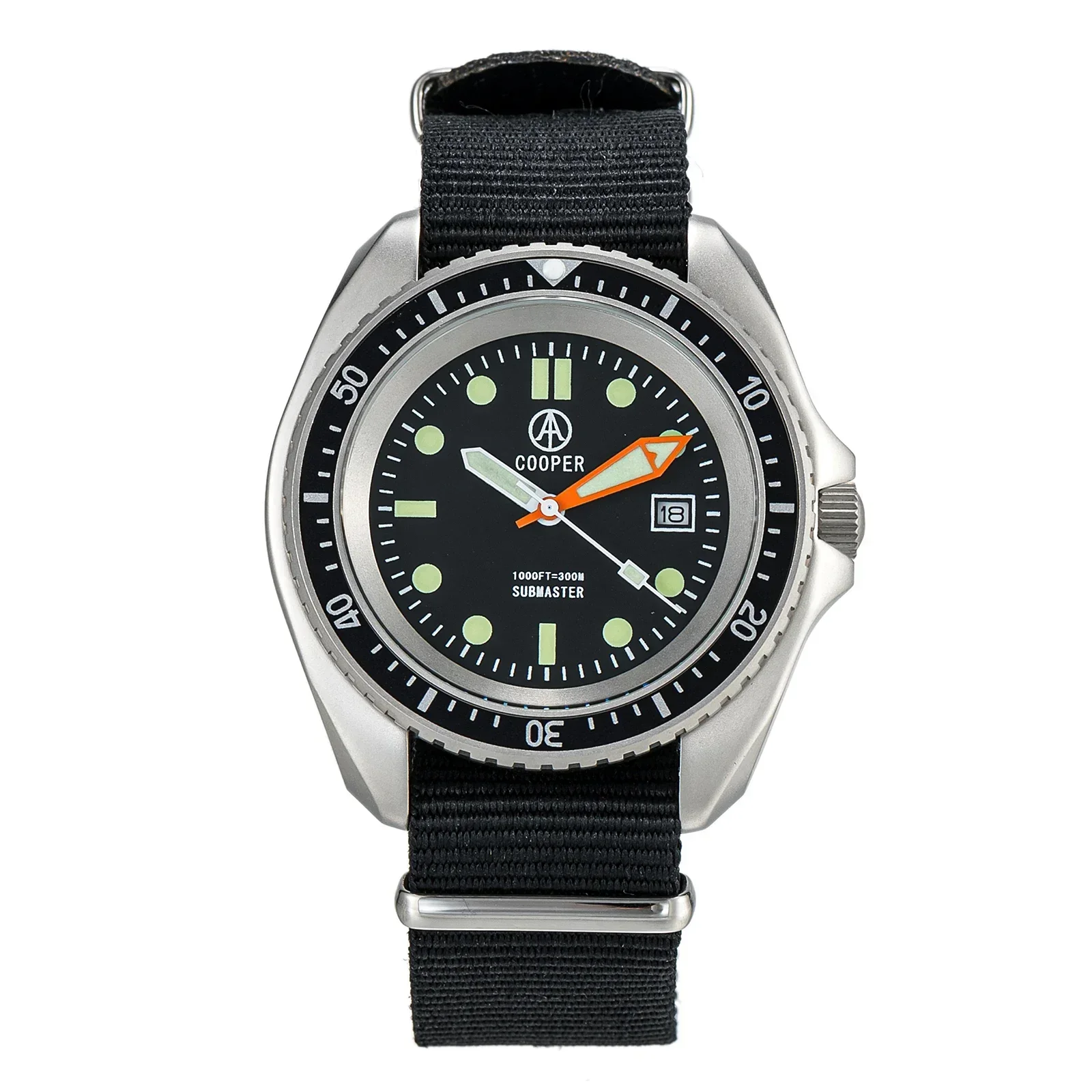 Factory Original 42mm Cooper Submaster SAS SBS Military 300M Diver Men's Watch with Super Luminous NATO STRAP 8016 R New Arrive