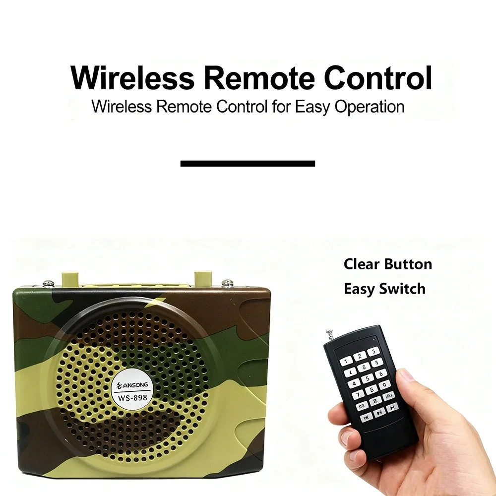 ws898-richiamo-per-uccelli-amplificatore-di-suono-con-telecomando-include-microfono-cablato-da-testa-adatto-per-insegnanti-e-guide-turistiche-con-bluetooth-wireless-e-usb-altoparlante-compatto-per-esterni