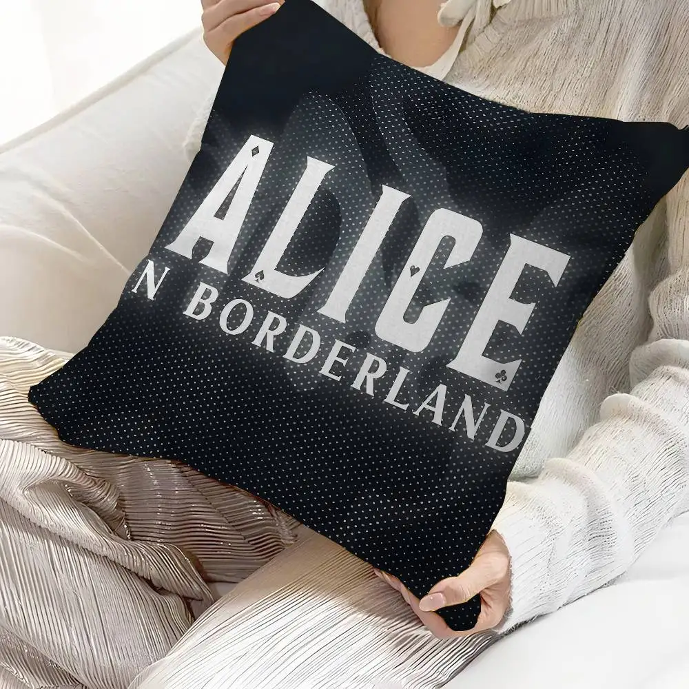 TV A-Alice In B-Borderland Cushion Cover Decorative Pillow Sofa Home Decor case pillow cases