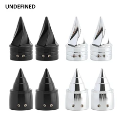 Motorcycle Twisted Front Axle Nut Cover Caps For Harley Sportster 883 XL Touring FLHX FLHR Dyna Street Fat Bob Softail Fatboy